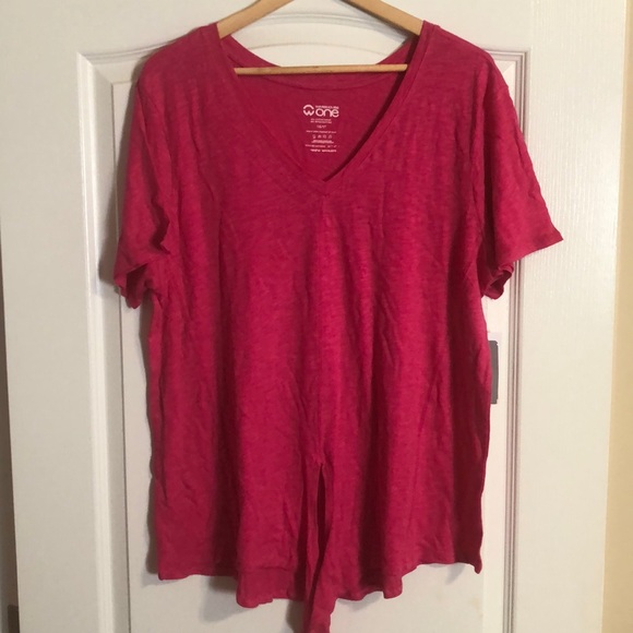 Tie Front Tee - Picture 2 of 4